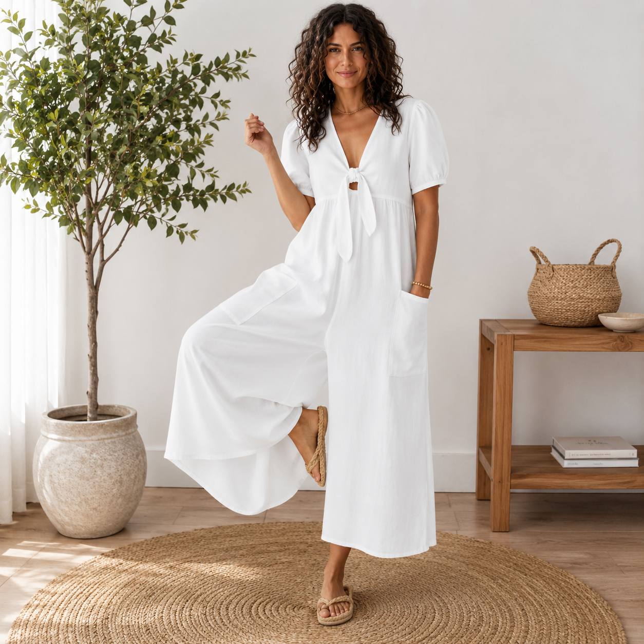 Elara | Relaxed Wide-Leg Jumpsuit