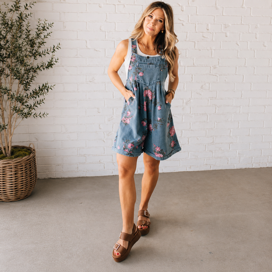 Willow | Floral Cotton Overall