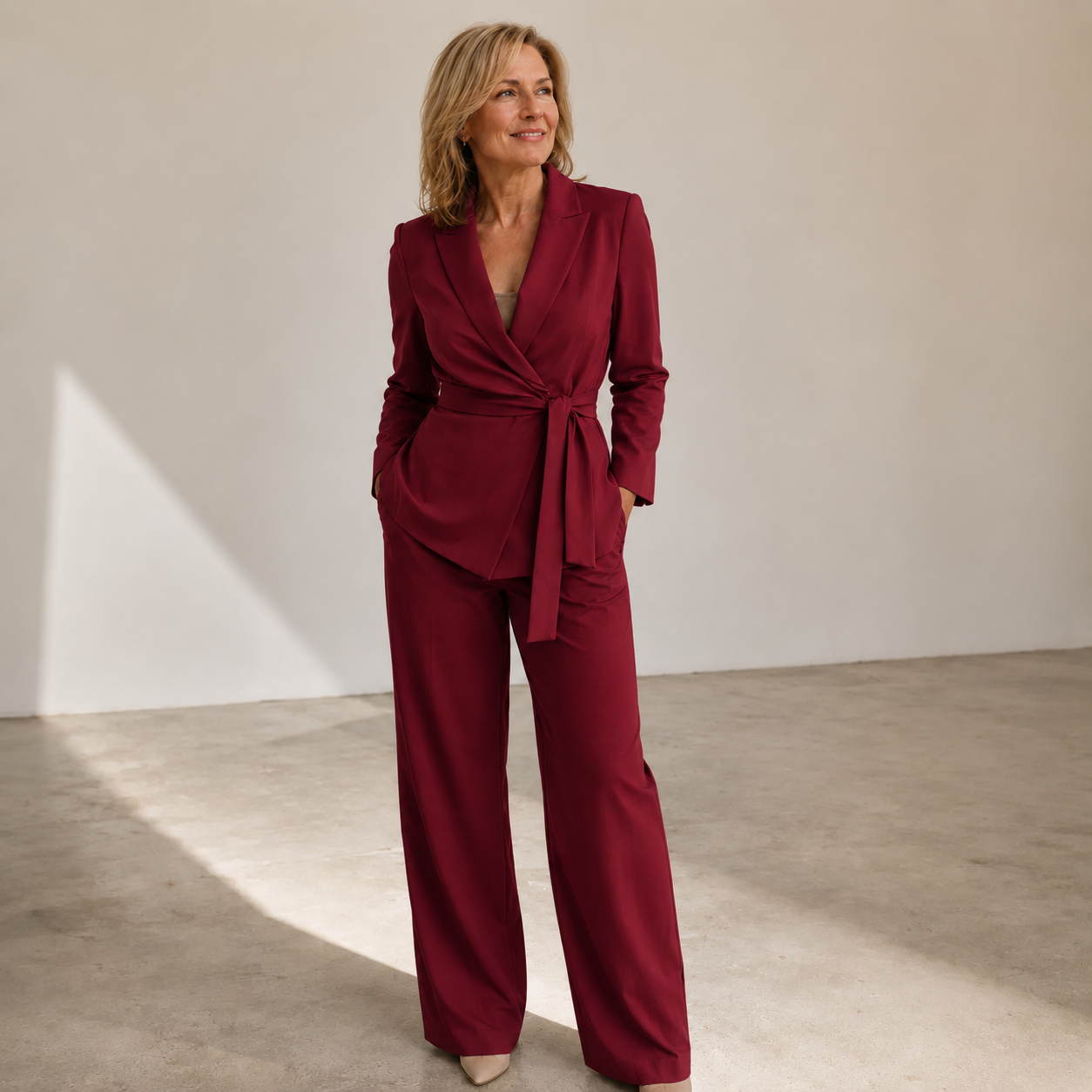 Celeste | Tailored Wrap Pants Set