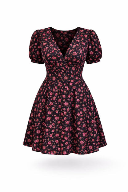 Aurora | Floral V-Neck Dress
