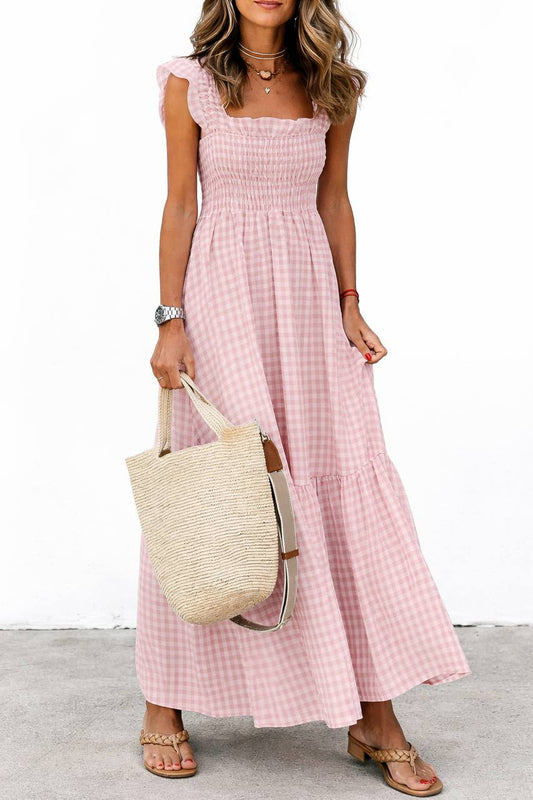 Anaya | Plaid Maxi Dress