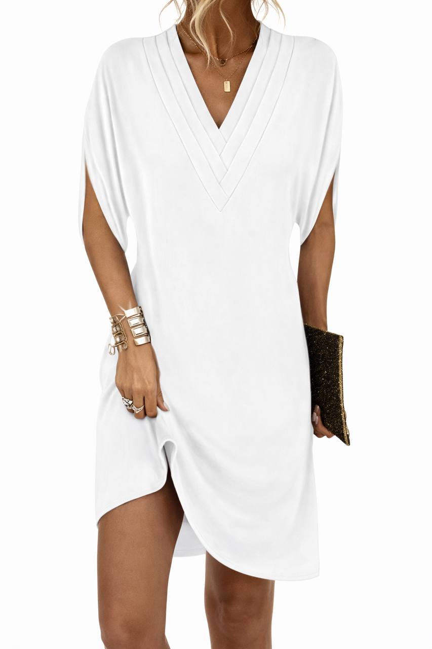 Winter | Flowy V-Neck Mini Dress