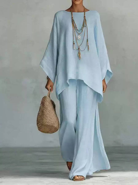 Clara | Relaxed Linen Two-Piece Lounge Set