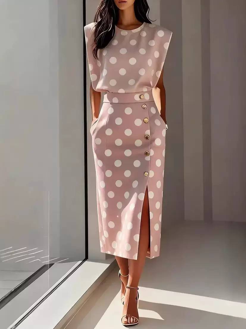 Rosalie | Polka Dot Elegance Set