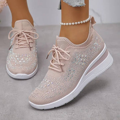 Giselle | Sparkle Comfort Wedge Sneakers