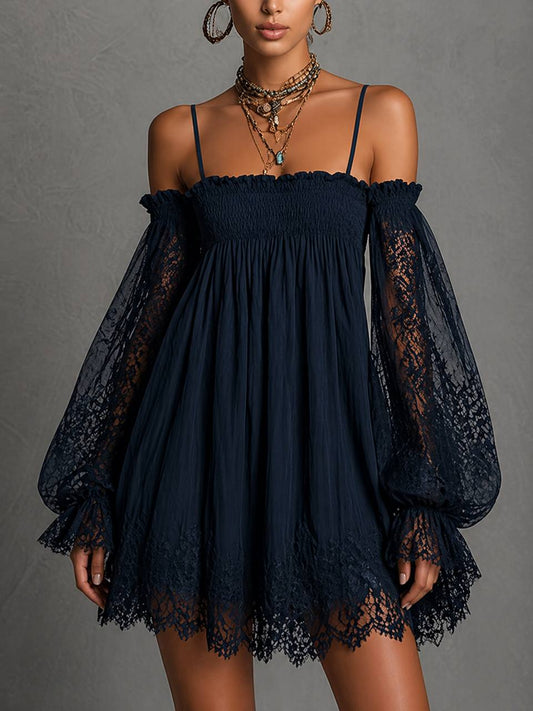 Belle | Lace Off-Shoulder Mini Dress
