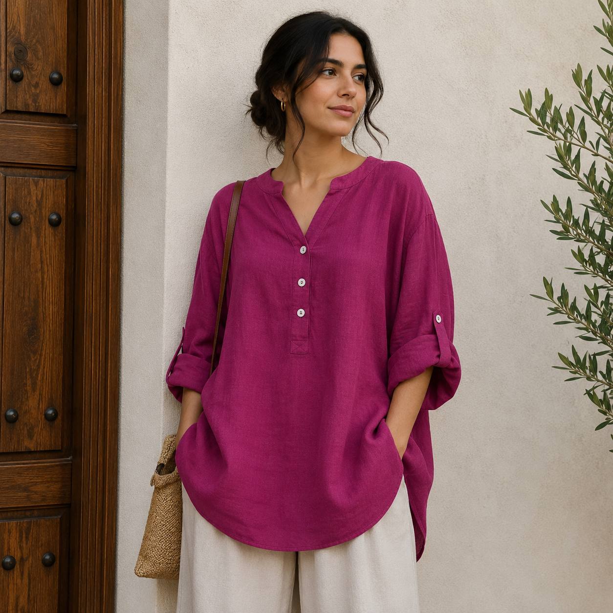 Lunaria | Relaxed Linen Blouse