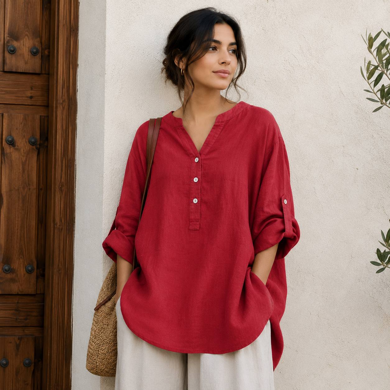 Lunaria | Relaxed Linen Blouse
