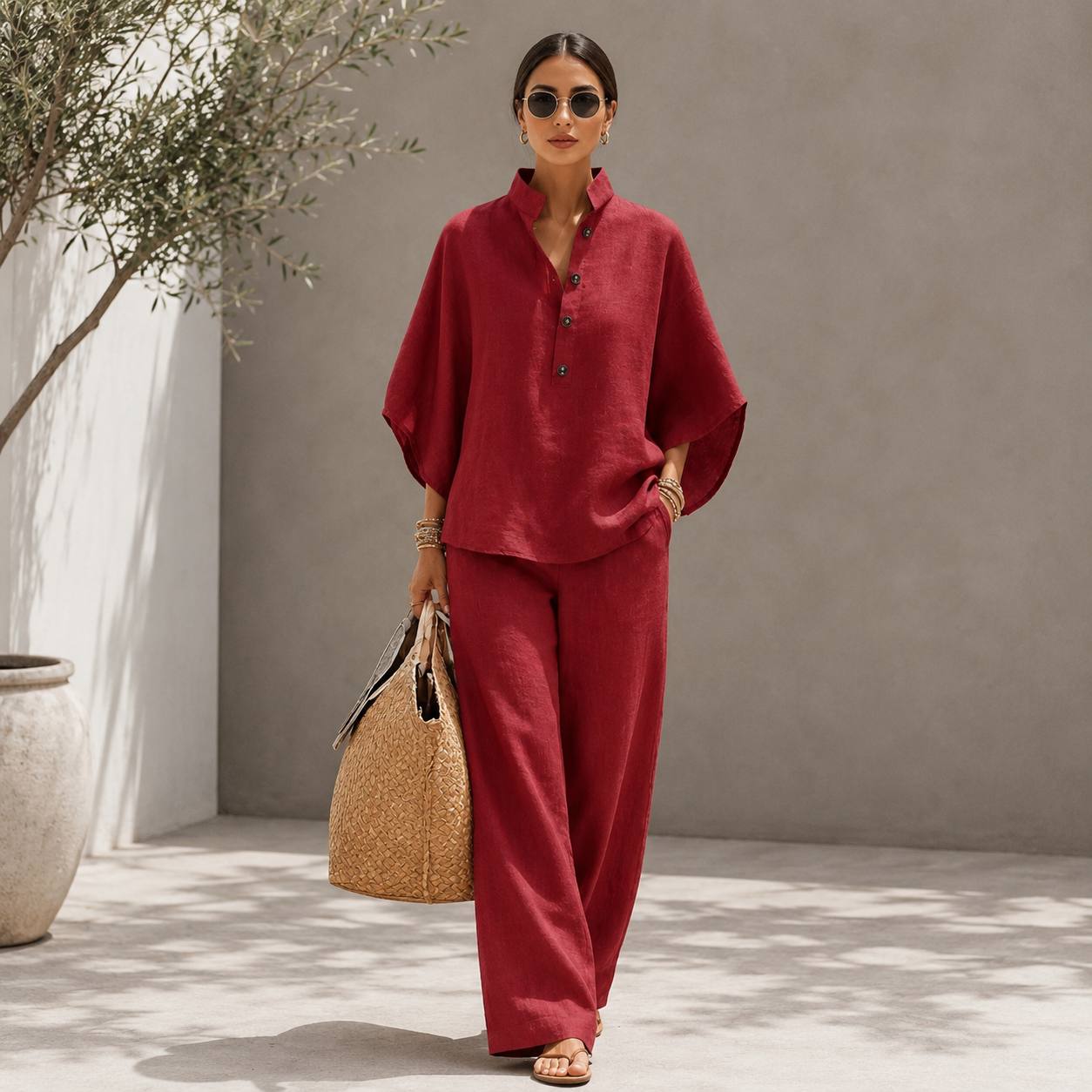 Selene | Luxe Linen Lounge Set