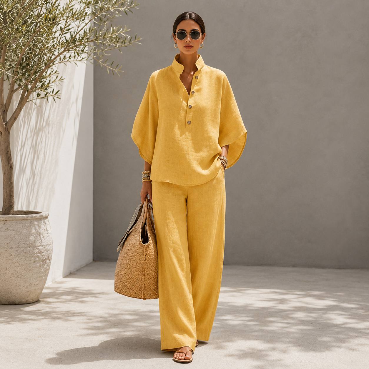 Selene | Luxe Linen Lounge Set