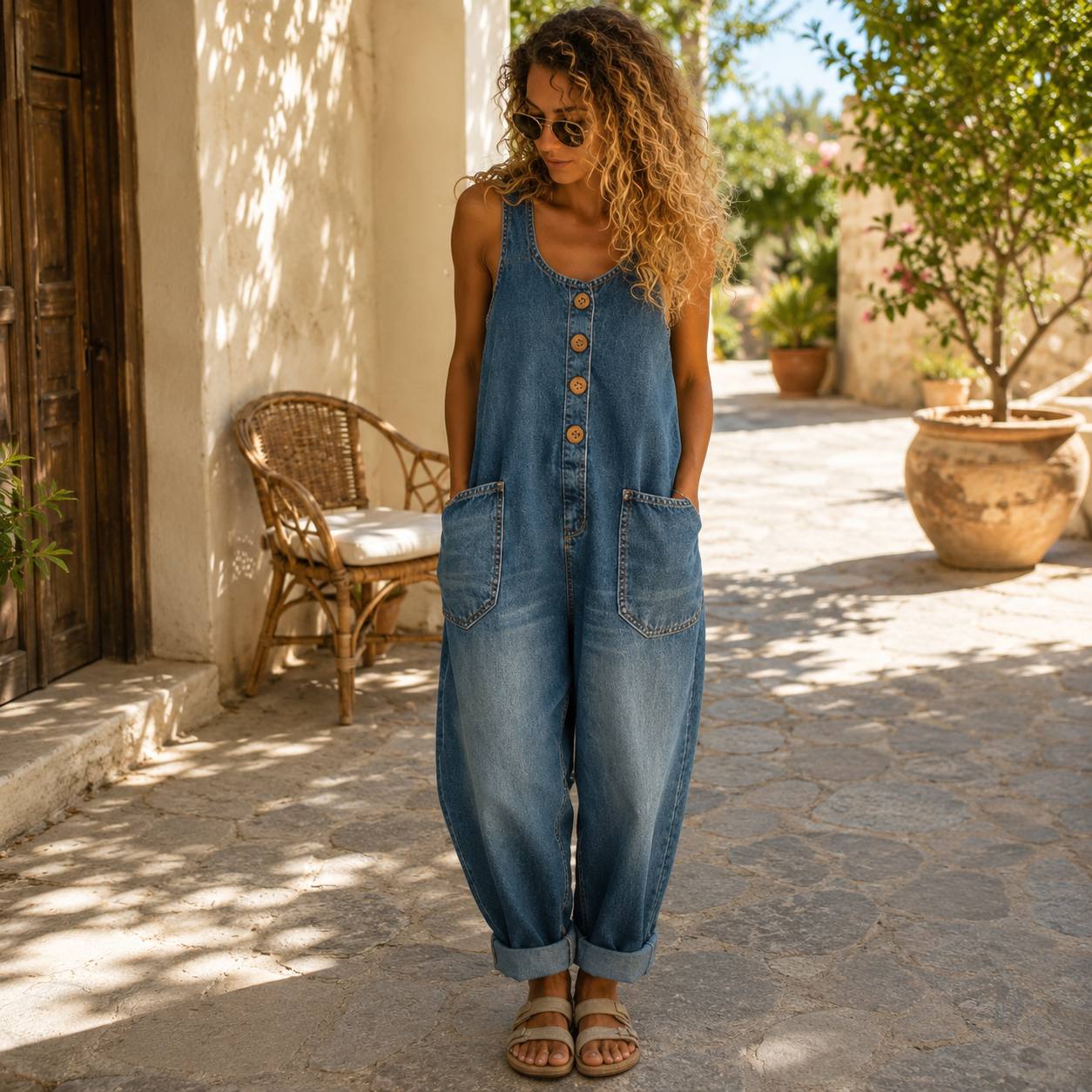 Maribelle | Relaxed Linen Jumpsuit