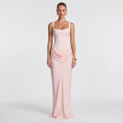 Celestine | Sculpted Satin Corset Gown