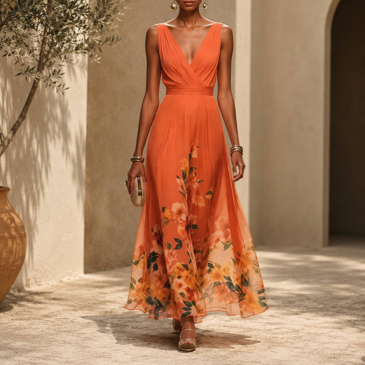 Elarisse | Blush Bloom Maxi Dress