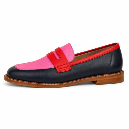 Rosalie | Colorblock Penny Loafers