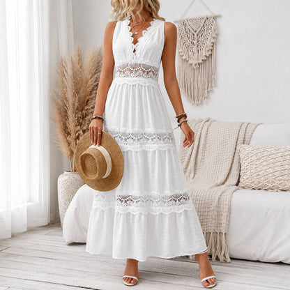 Elowen | Lace Detail Maxi Dress