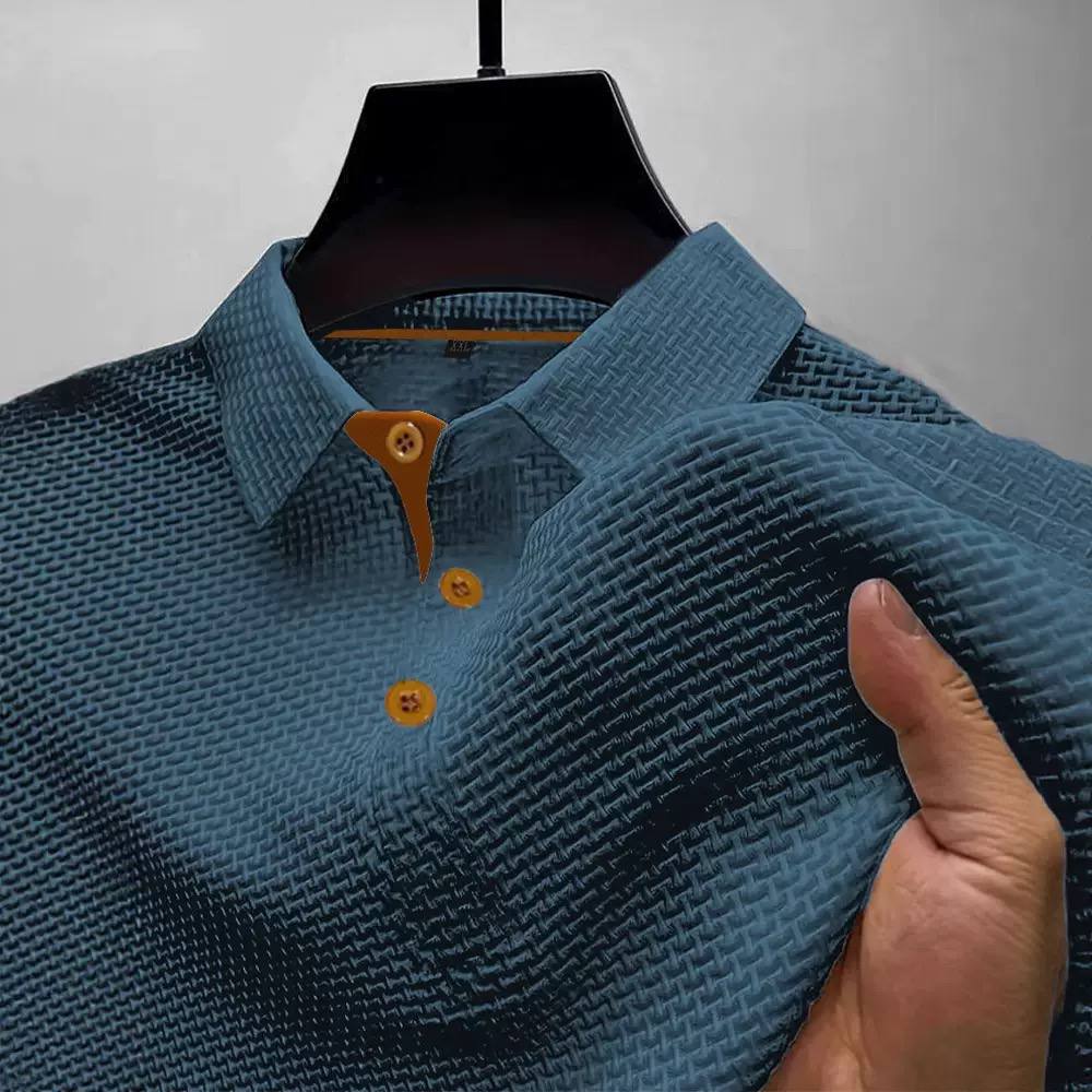 Alexander | Textured Jacquard Polo Shirt