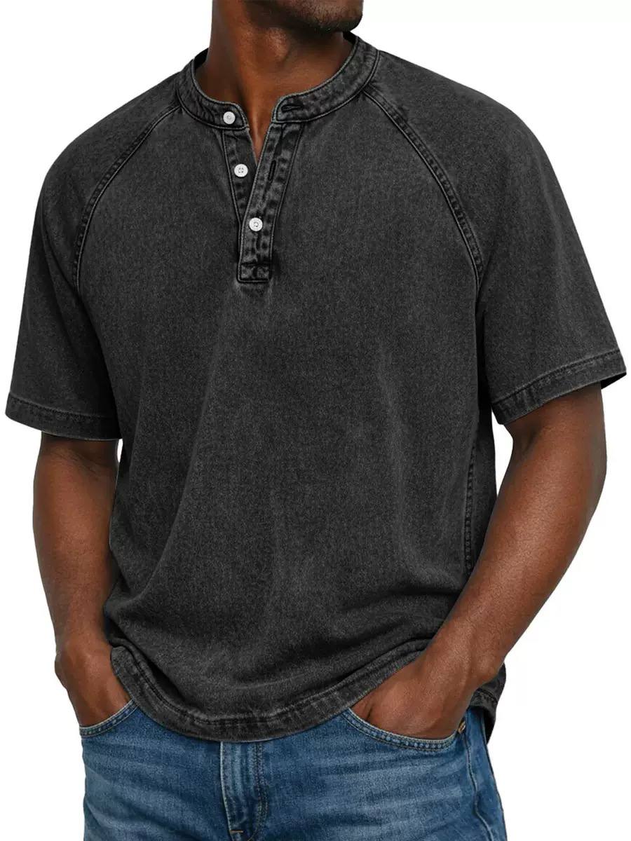 Rylan | Vintage Wash Henley Tee