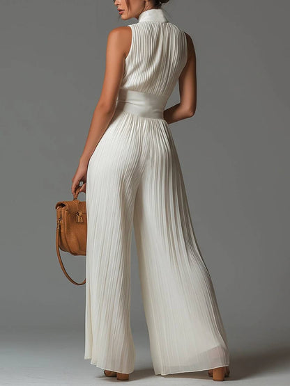 Aurelia | Pleated Elegance Jumpsuit