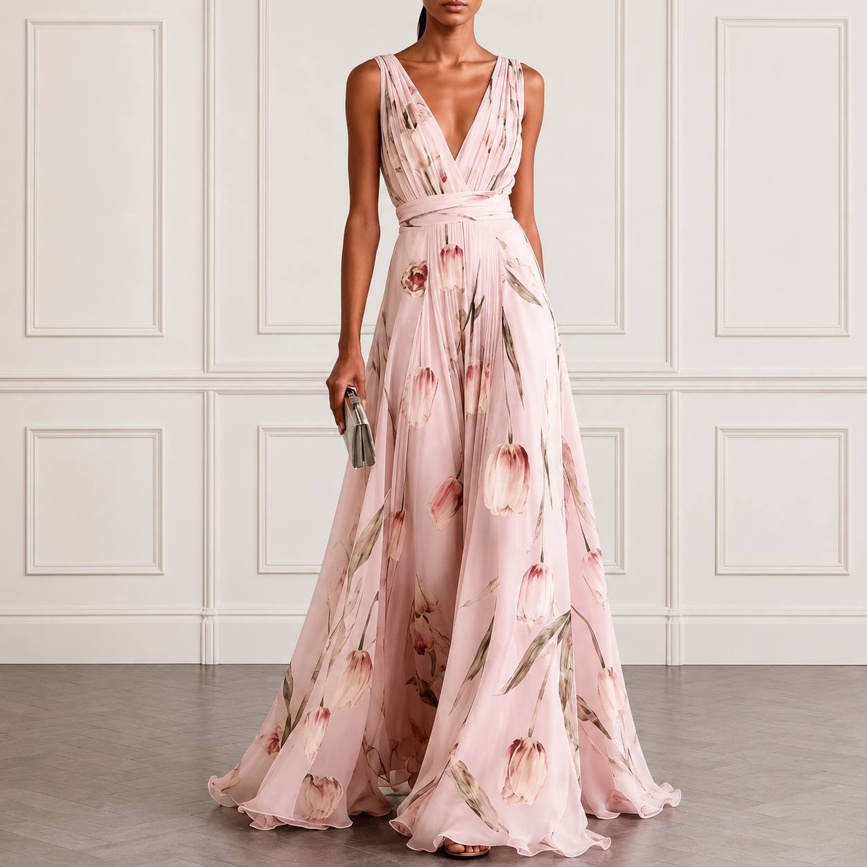 Rosalie | Floral Evening Maxi Dress