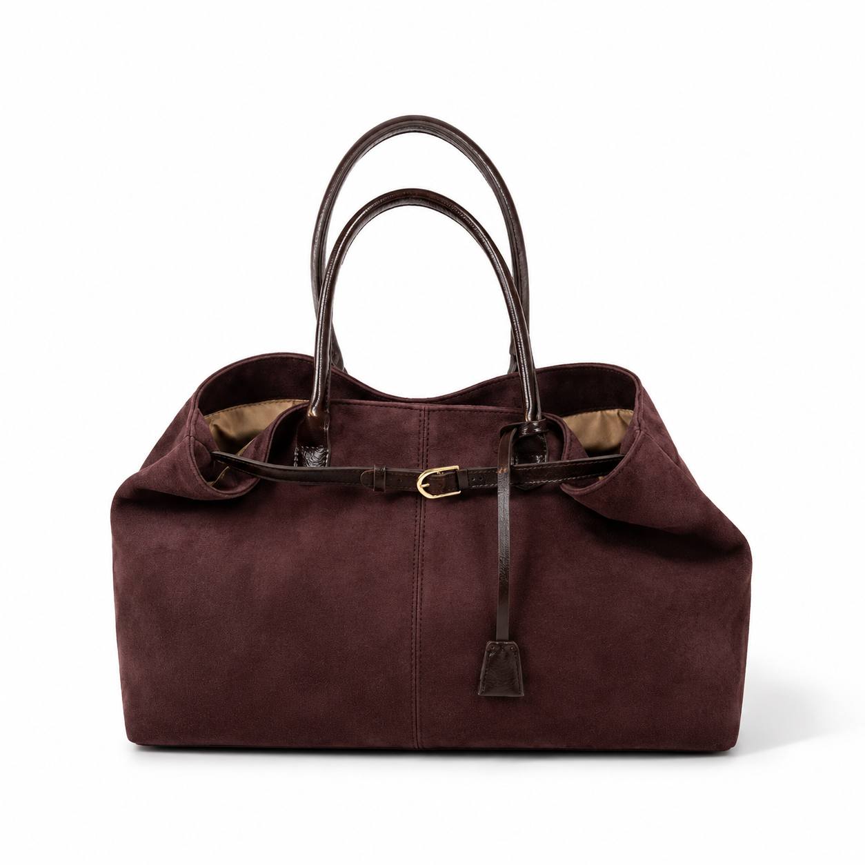 Emilia | Vintage Suede Tote Bag