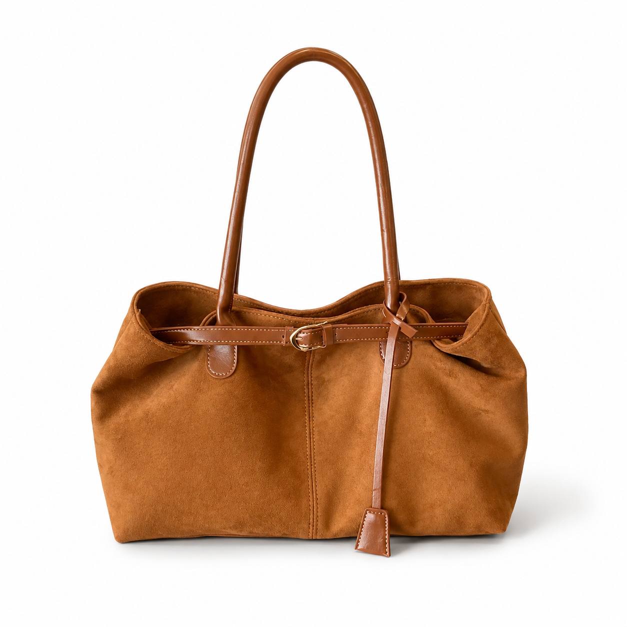 Emilia | Vintage Suede Tote Bag