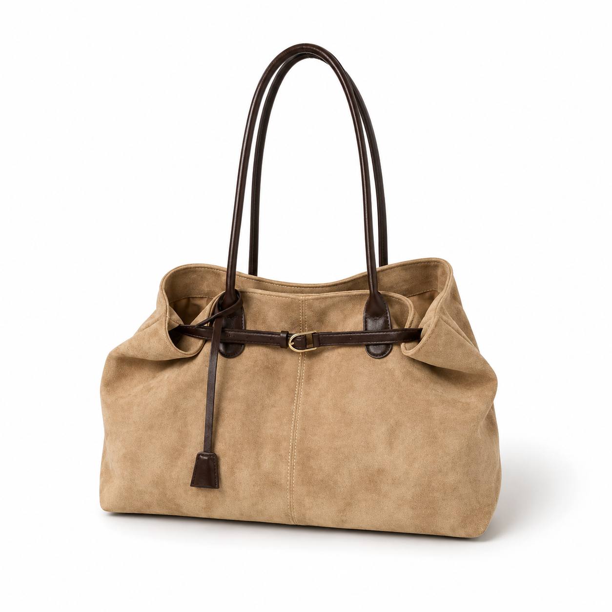 Emilia | Vintage Suede Tote Bag