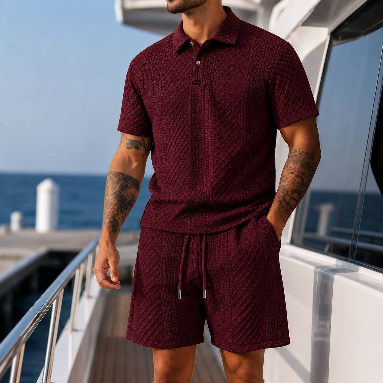 Oliver | Textured Summer Polo Set
