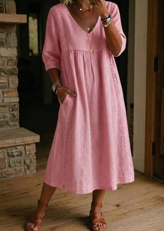 Aria | Relaxed Midi Pocket Dress