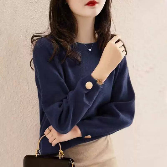 Women's Button Cuff Knit Sweater
