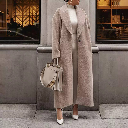 Women's Oversized Teddy Long Coat