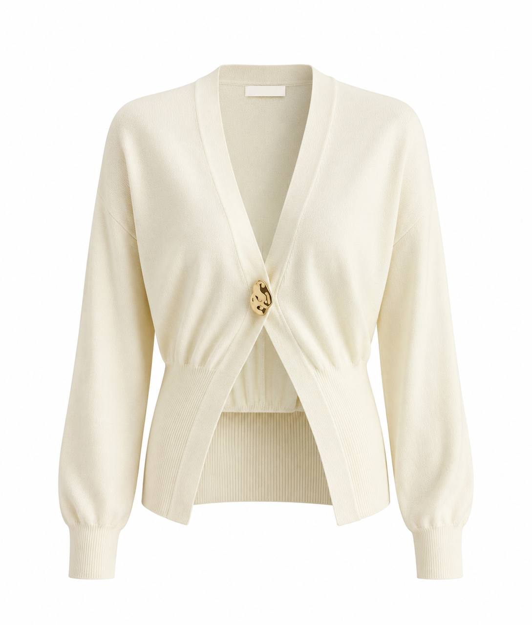 Women's Elegant Long Sleeve Single Button Knit Cardigan