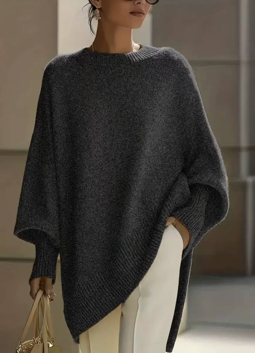 Women's Oversized Batwing Knit Sweater
