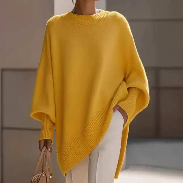 Women's Oversized Batwing Knit Sweater