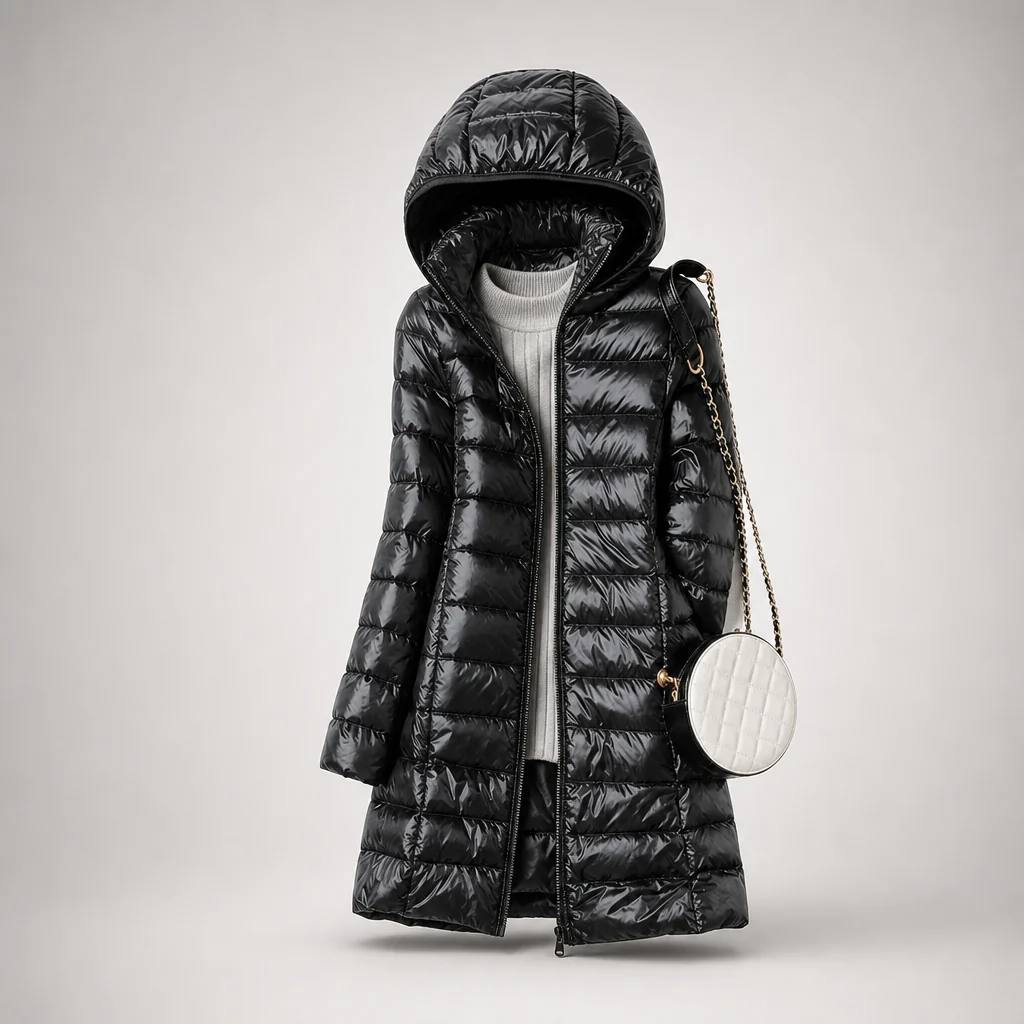 Women's Hooded Long Puffer Coat