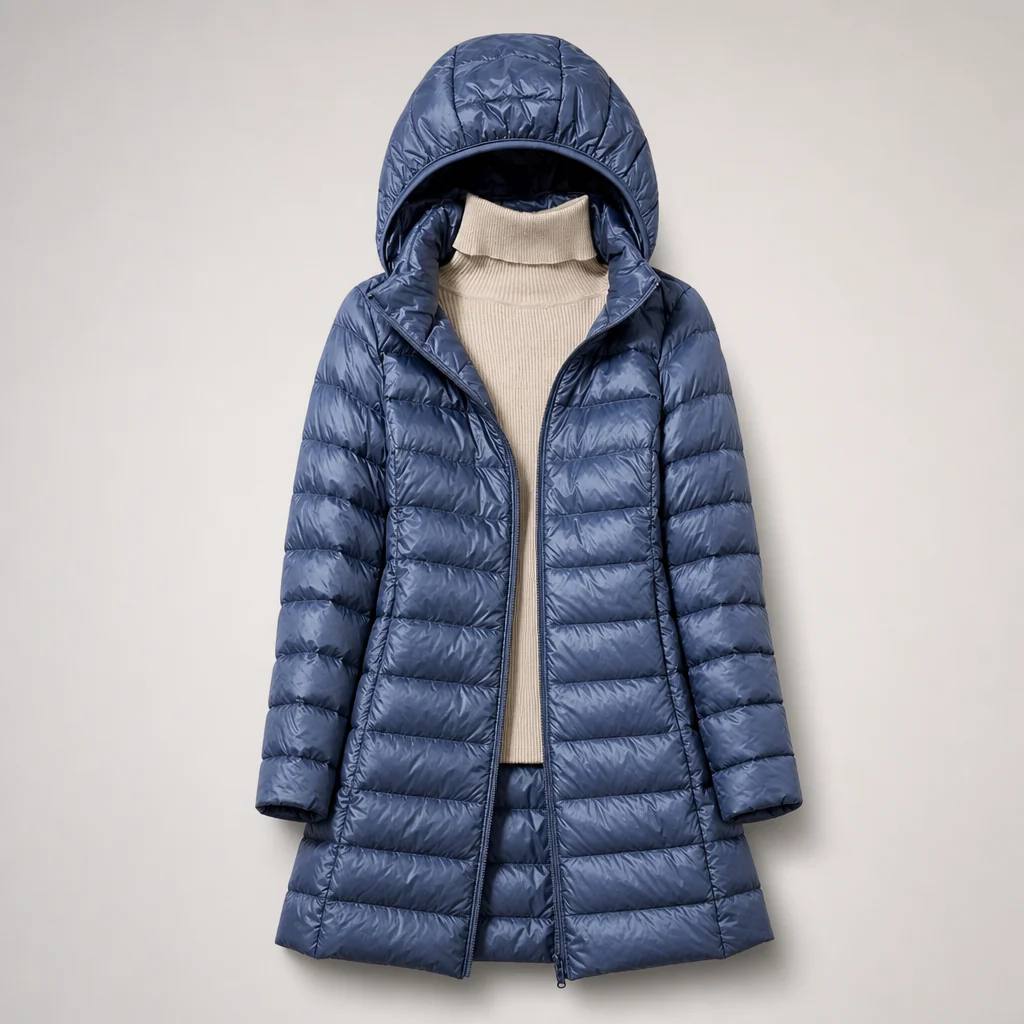 Women's Hooded Long Puffer Coat