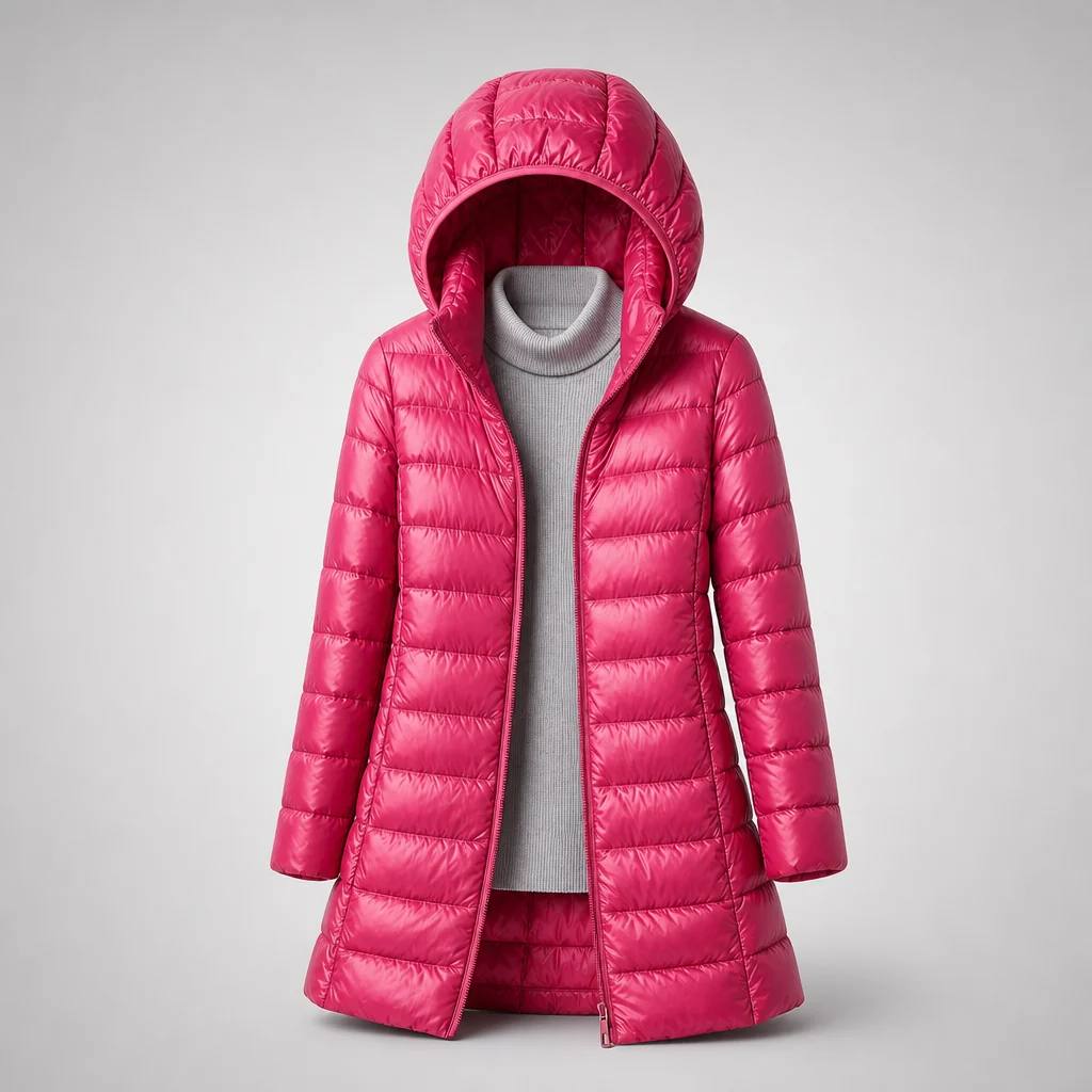 Women's Hooded Long Puffer Coat