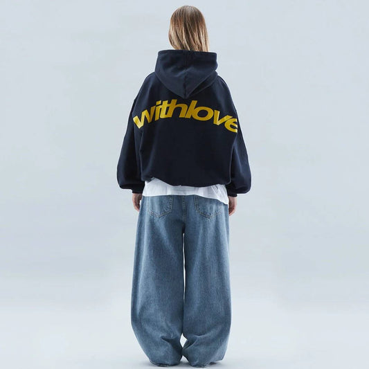 Women's Oversized Graphic Print Hoodie