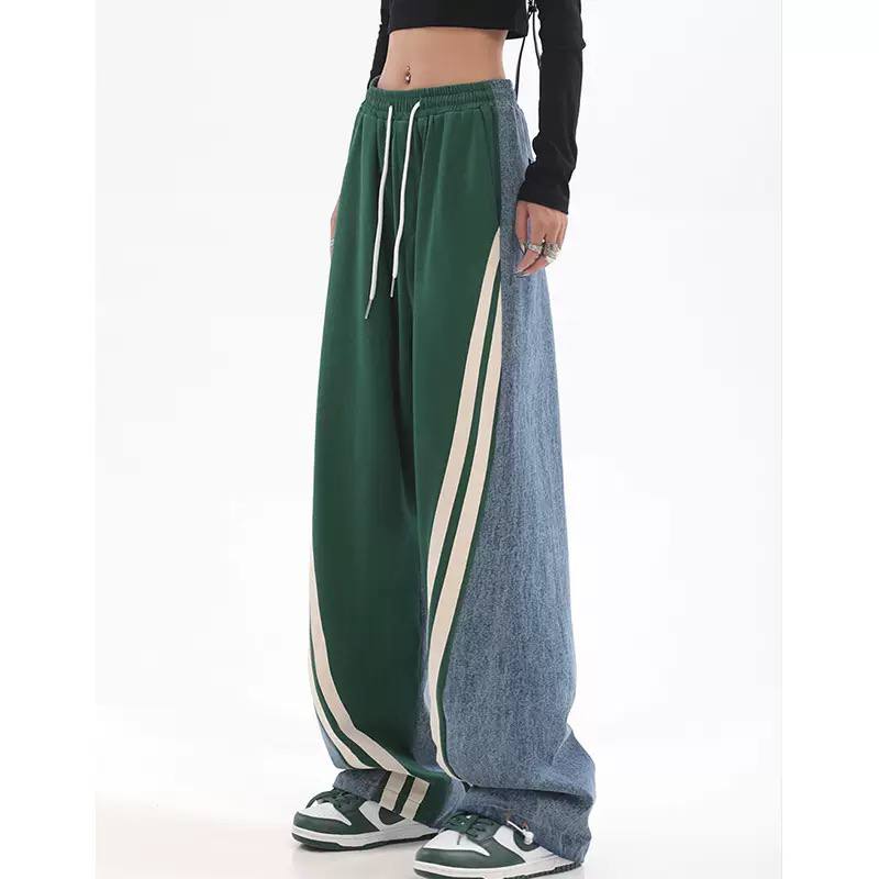 Women's Wide Leg Stripe Track Pants