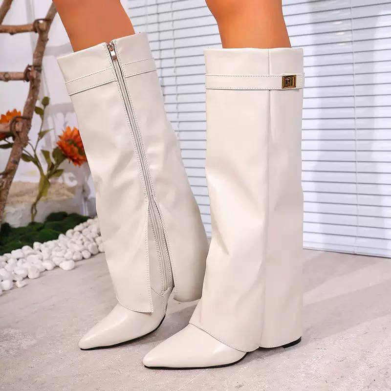Women's Knee High Pointed Toe Boots