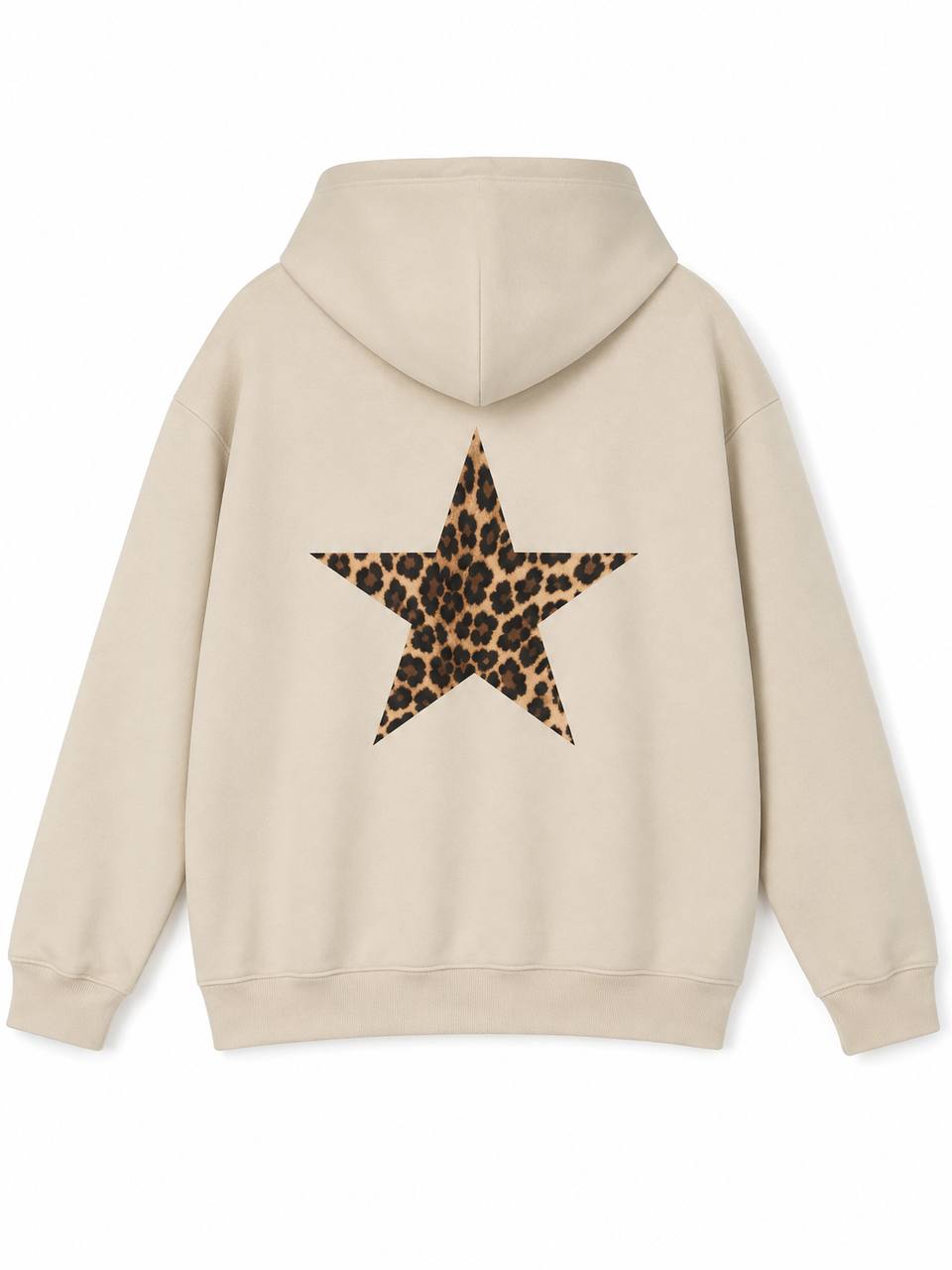 Women's Leopard Star Oversized Hoodie