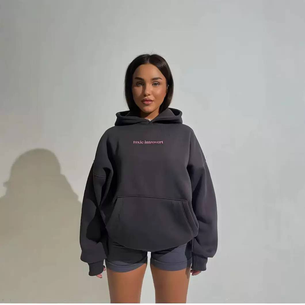 Women's Oversized Graphic Pullover Hoodie