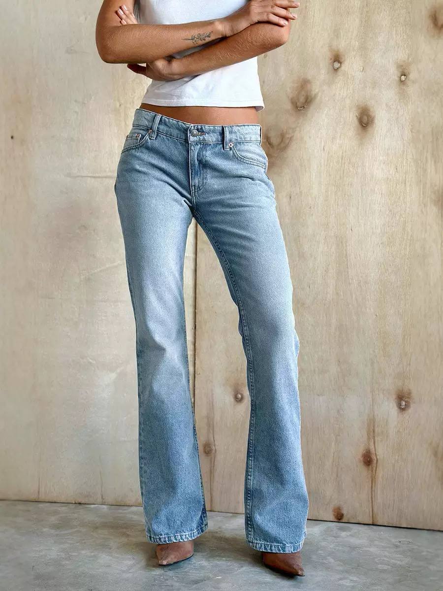 Women's Low Rise Flare Jeans