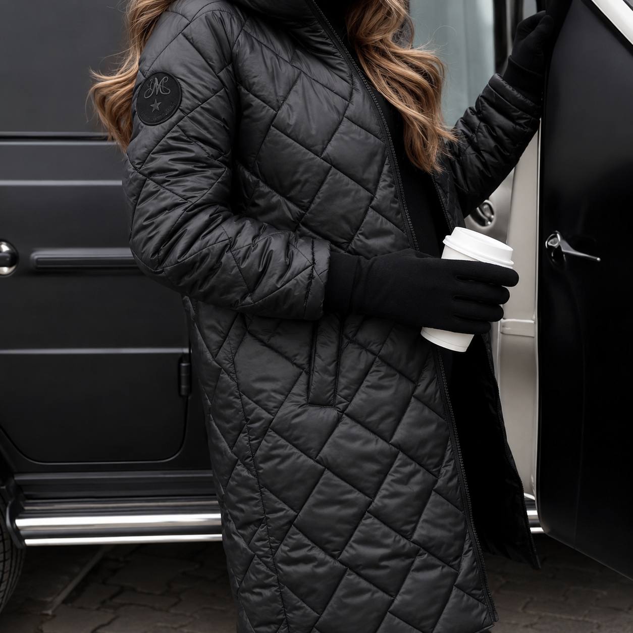 Women’s Longline Quilted Puffer Coat