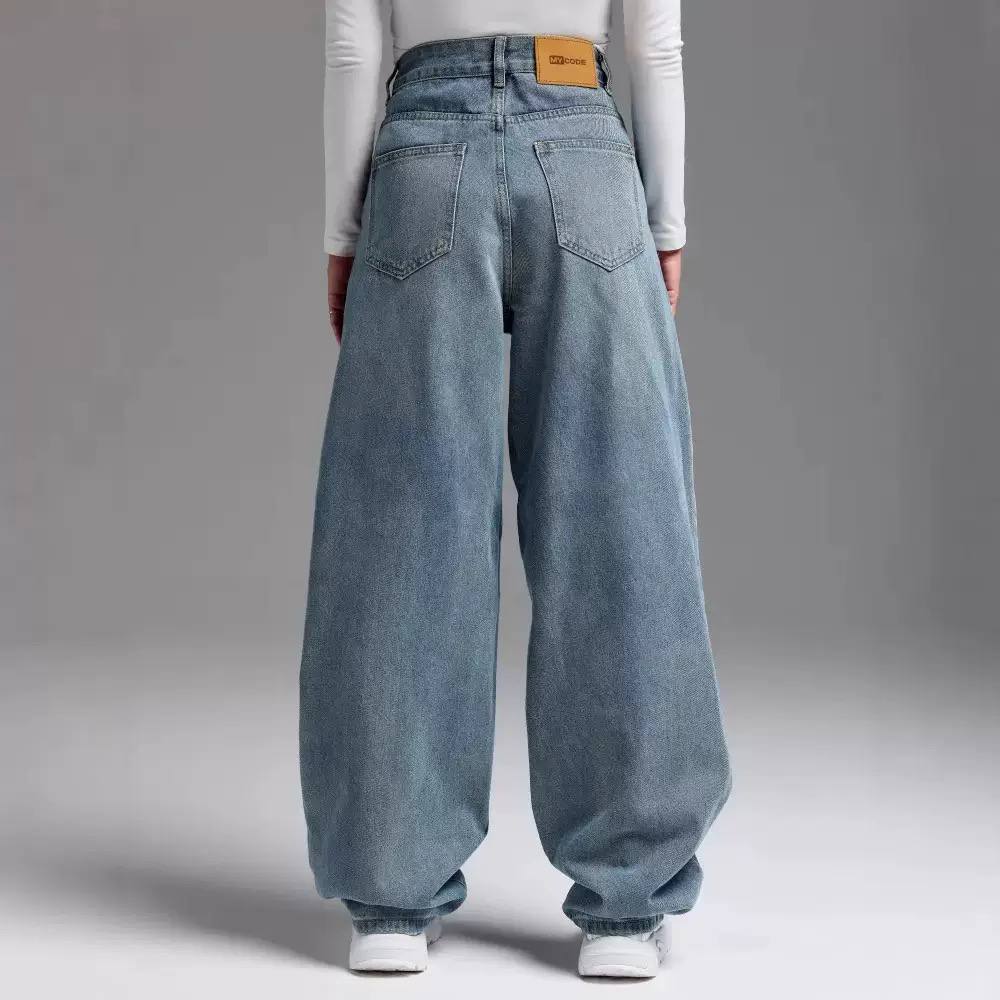 Women’s High-Waisted Baggy Wide-Leg Jeans | Relaxed Fit Denim