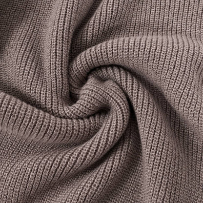 Women's Relaxed Quarter-Zip Knit Jumper - Green