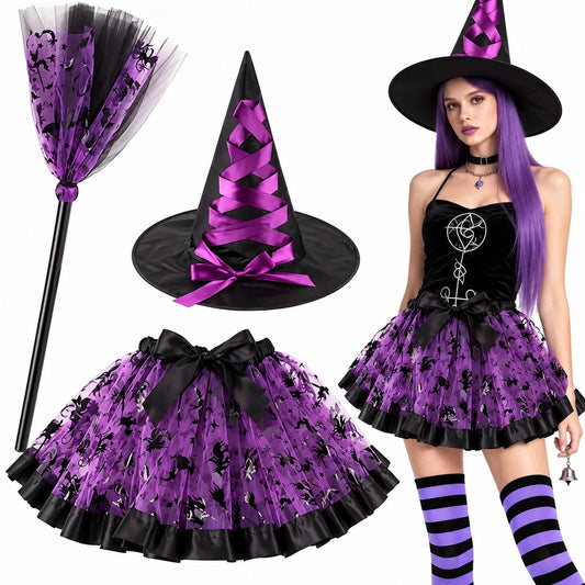 Enchanted Coven Witch Accessory Ensemble - Purple