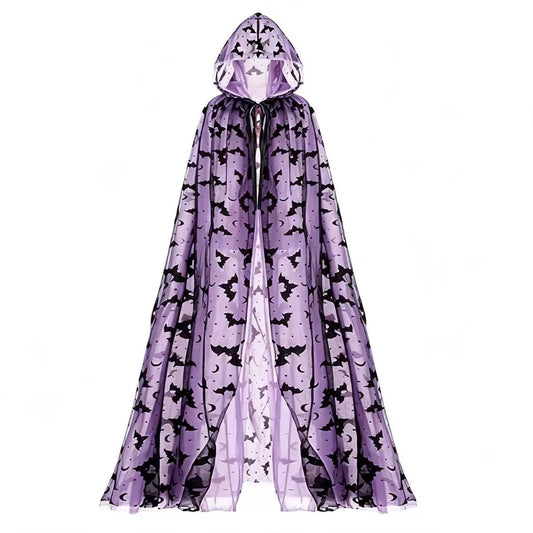 Twilight Bat Swarm Costume Cape - Purple