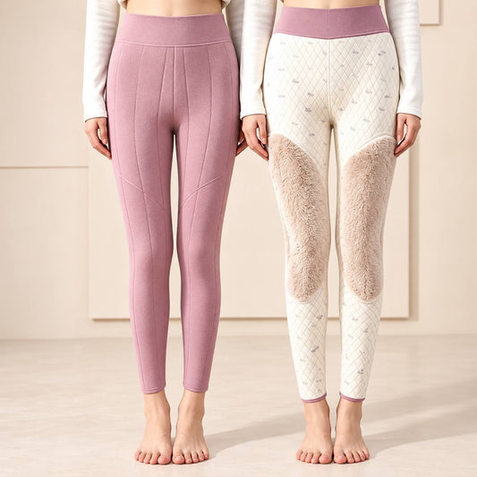 High Waisted Slim Fit Trousers With Panel Detailing – Pink